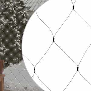 Novoletna svetlobna mreža hladno bela 3x3 m 306 LED lučk