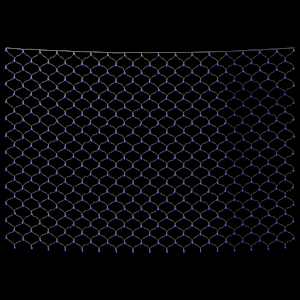 Vánoční světelná síť modrá 3 x 3 m 306 LED vnitřní i venkovní - obrázek 4