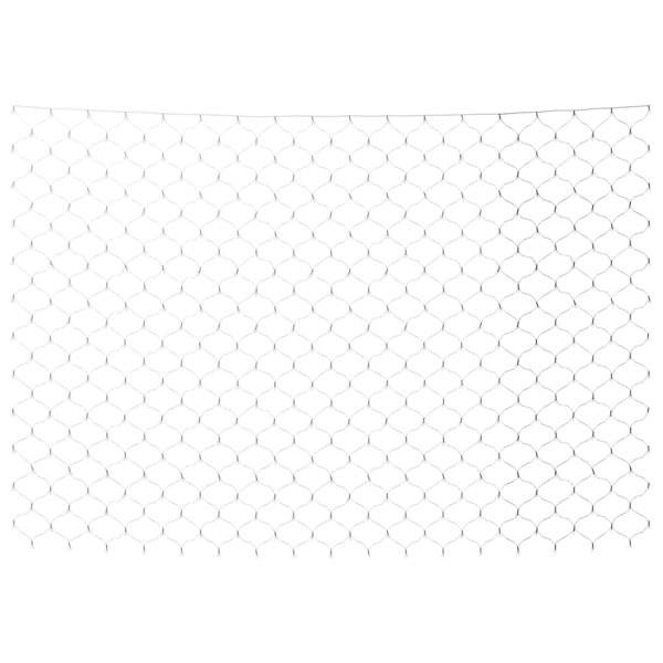 vidaXL j&otilde;ulutulede v&otilde;rk, k&uuml;lm valge, 4 x 4 m, 544 LEDi, siseruumi, &otilde;ue
