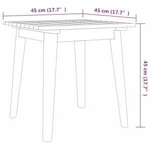 3dílný bistro set masivní akáciové dřevo - obrázek 8