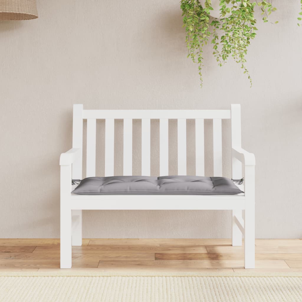 vida XL Gartenbank-Auflage Grau 110x 50x 7 cm Oxford-Gewebe
