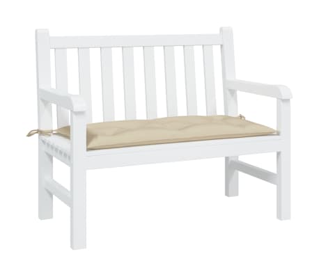 vidaXL Gartenbank-Auflage Beige 110x50x7 cm Oxford-Gewebe