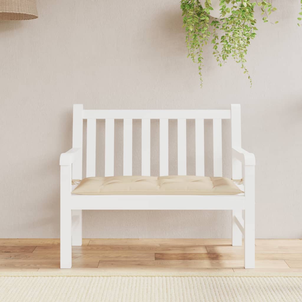 vida XL Gartenbank-Auflage Beige 110x 50x 7 cm Oxford-Gewebe