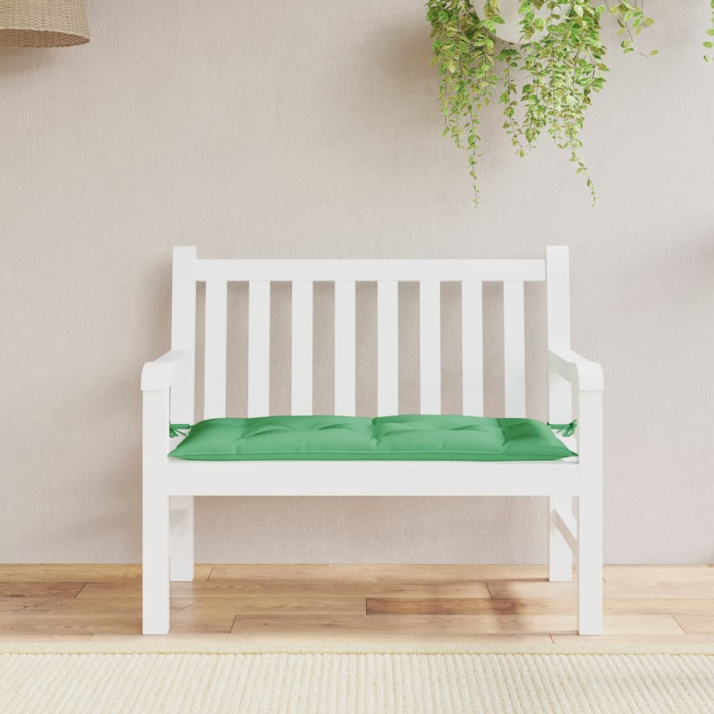 vida XL Gartenbank-Auflage Grün 110x 50x 7 cm Oxford-Gewebe