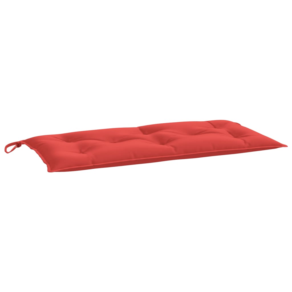 Poduška na zahradní lavici červená 110 x 50 x 7 cm textil