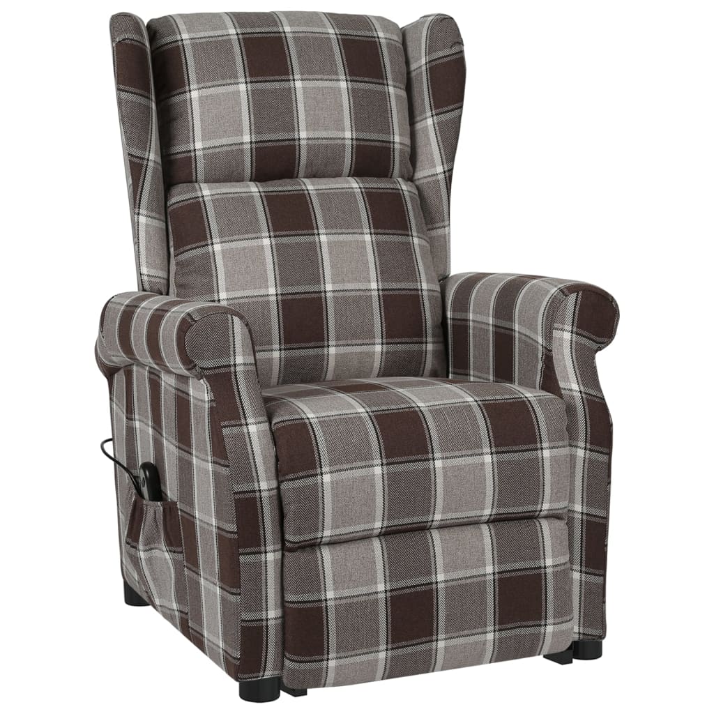 vidaXL Fauteuil Marron Tissu