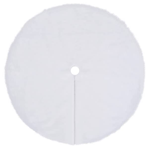 vidaXL j&otilde;ulupuu seelik, valge, 122 cm, kunstkarusnahk