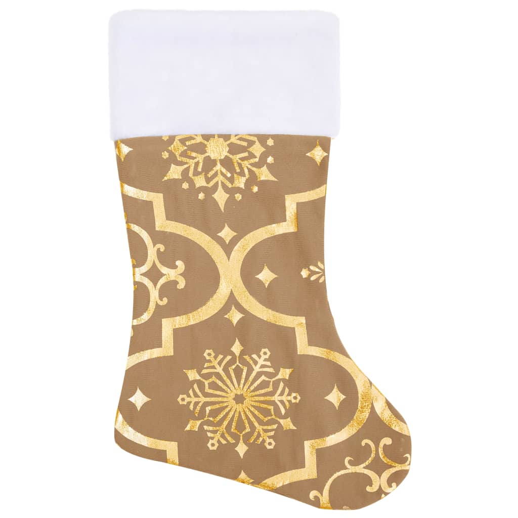 Fényűző sárga szövet karácsonyfatalp-takaró zoknival 90 cm 
