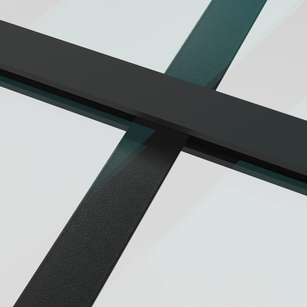 vidaXL Ușă glisantă, negru, 76x205 cm, sticlă ESG și aluminiu   