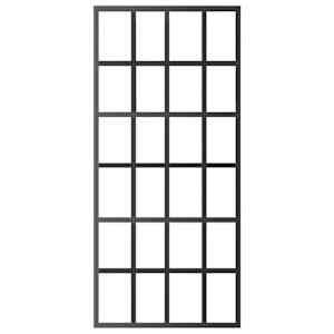 Posuvné dveře ESG sklo a hliník 90 x 205 cm černé - obrázek 3