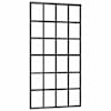 vidaXL liuguks, ESG-klaas ja alumiinium, 102x205 cm, must