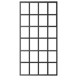 Posuvné dveře ESG sklo a hliník 102 x 205 cm černé - obrázek 3