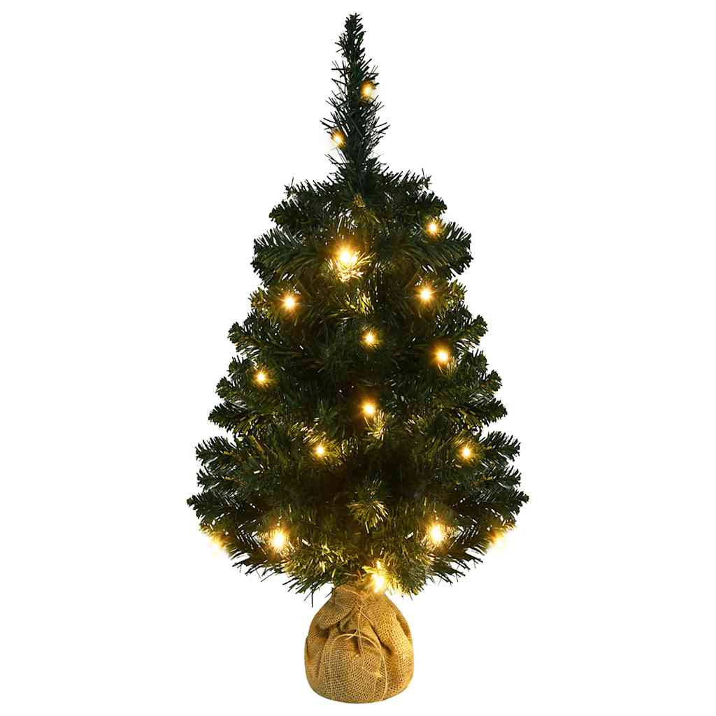 Thumbnail - vidaXL Künstlicher Weihnachtsbaum mit Beleuchtung & Ständer Grün 90 cm