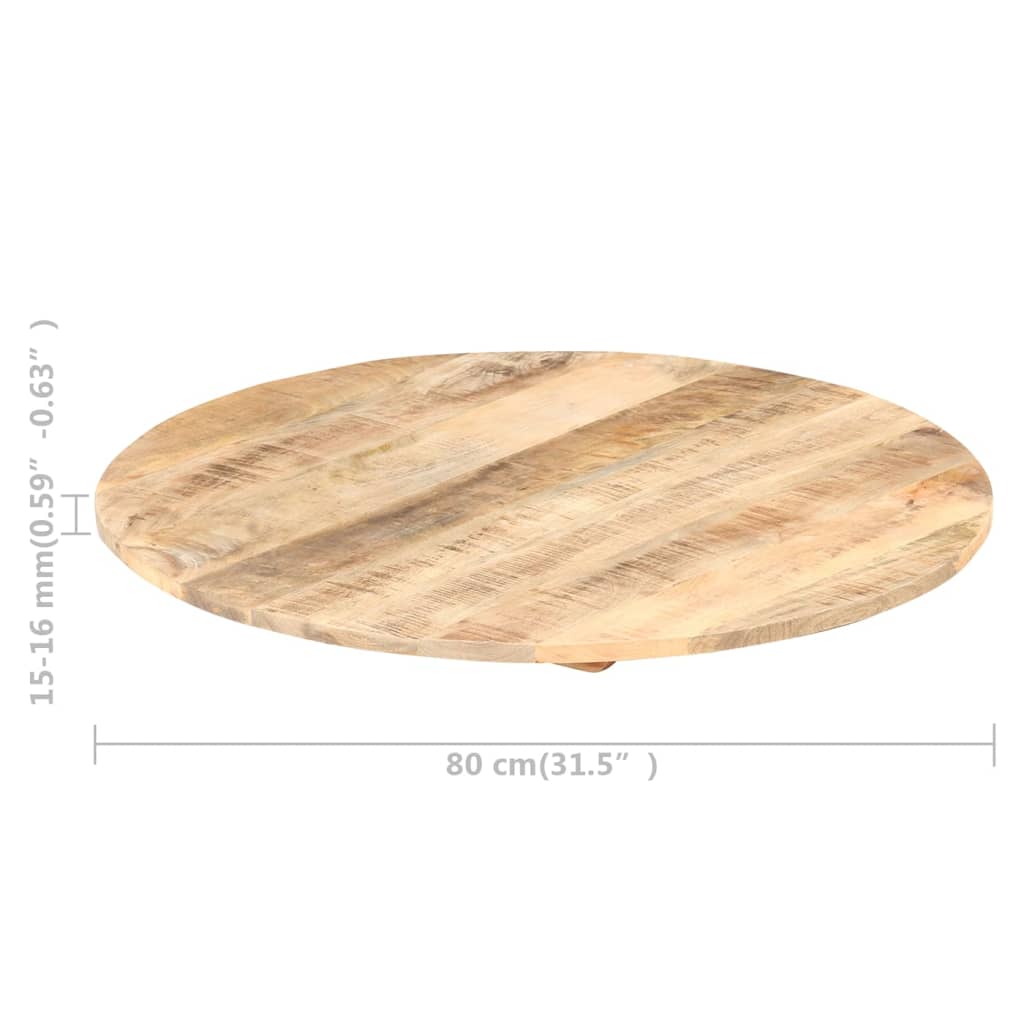 vidaXL Table Top 31.5"x(0.5"-0.6") Solid Mango Wood