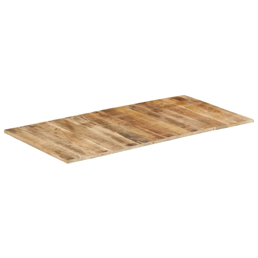 vidaXL Tablero para mesa madera de mango rugosa 120x60x (1,5-1,6) cm