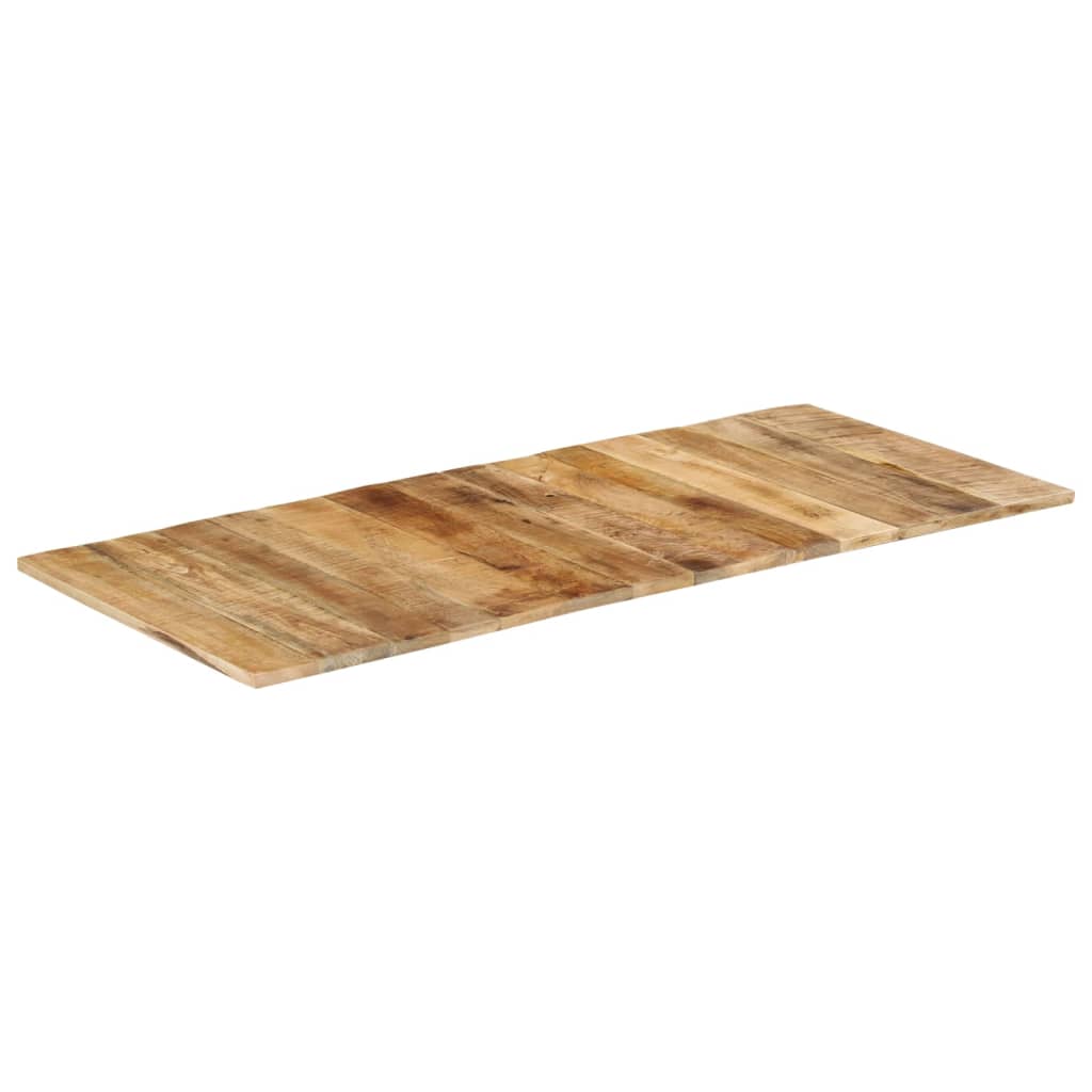vidaXL Tampo de mesa 140x60x(1,5-1,6) cm madeira de mangueira áspera