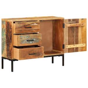 Příborník 88 x 30 x 73 cm masivní recyklované dřevo - obrázek 3