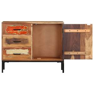 Příborník 88 x 30 x 73 cm masivní recyklované dřevo - obrázek 4