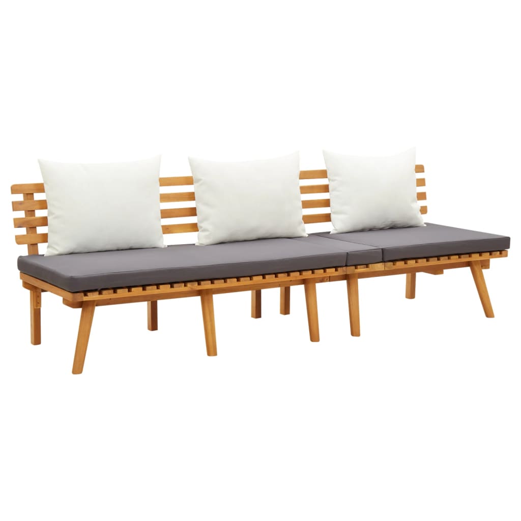 vidaXL daybed til haven 200x65 cm massivt akacietræ