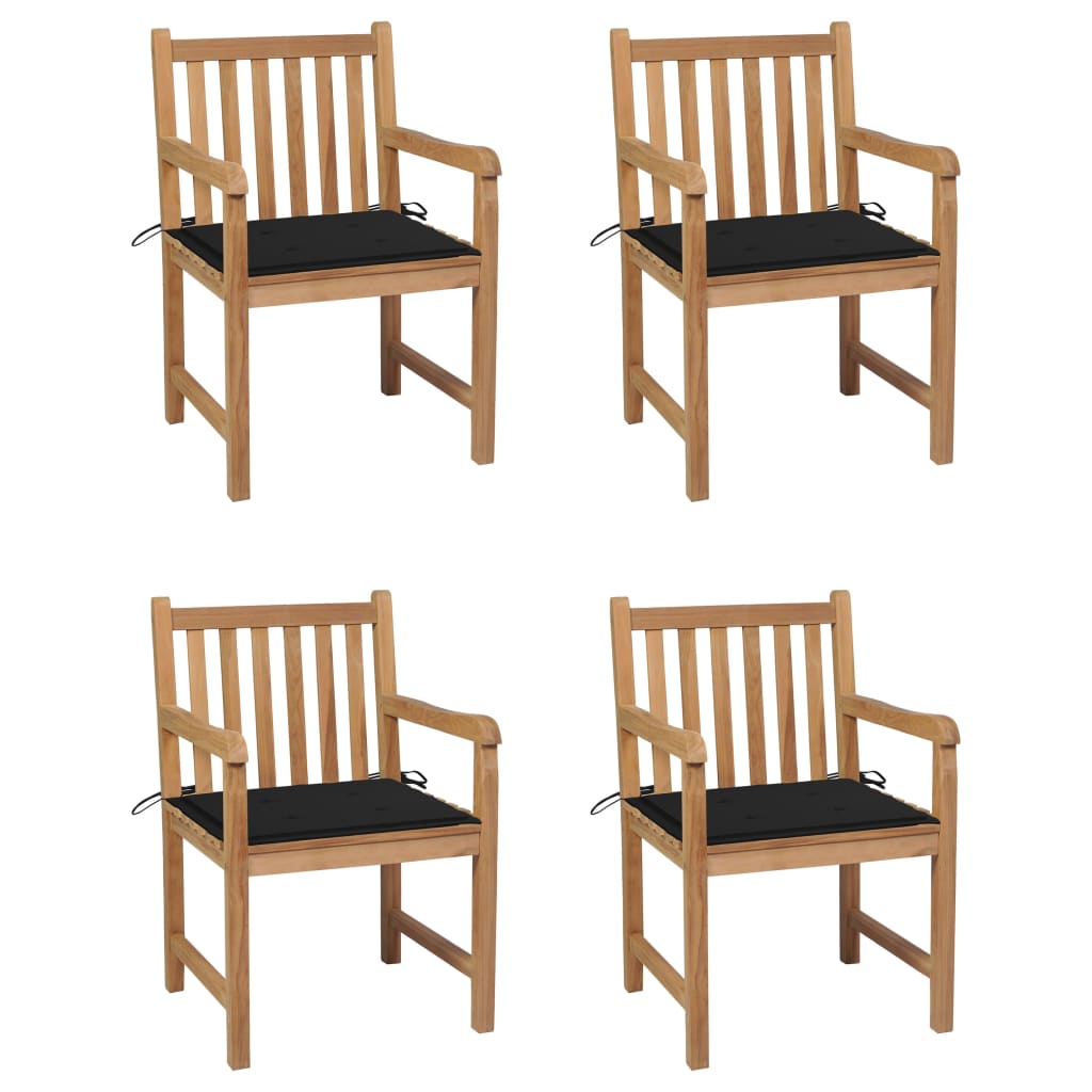 Set mobilier grădină cu perne, 9 piese, negru, lemn masiv pin