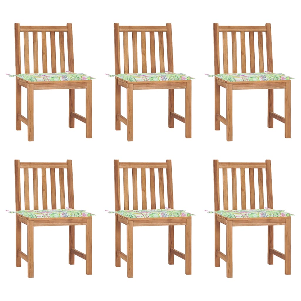 Prečunoliktava - Tev un tavai dzīvei - dārza krēsli ar matračiem, 6 gab., masīvs tīkkoks