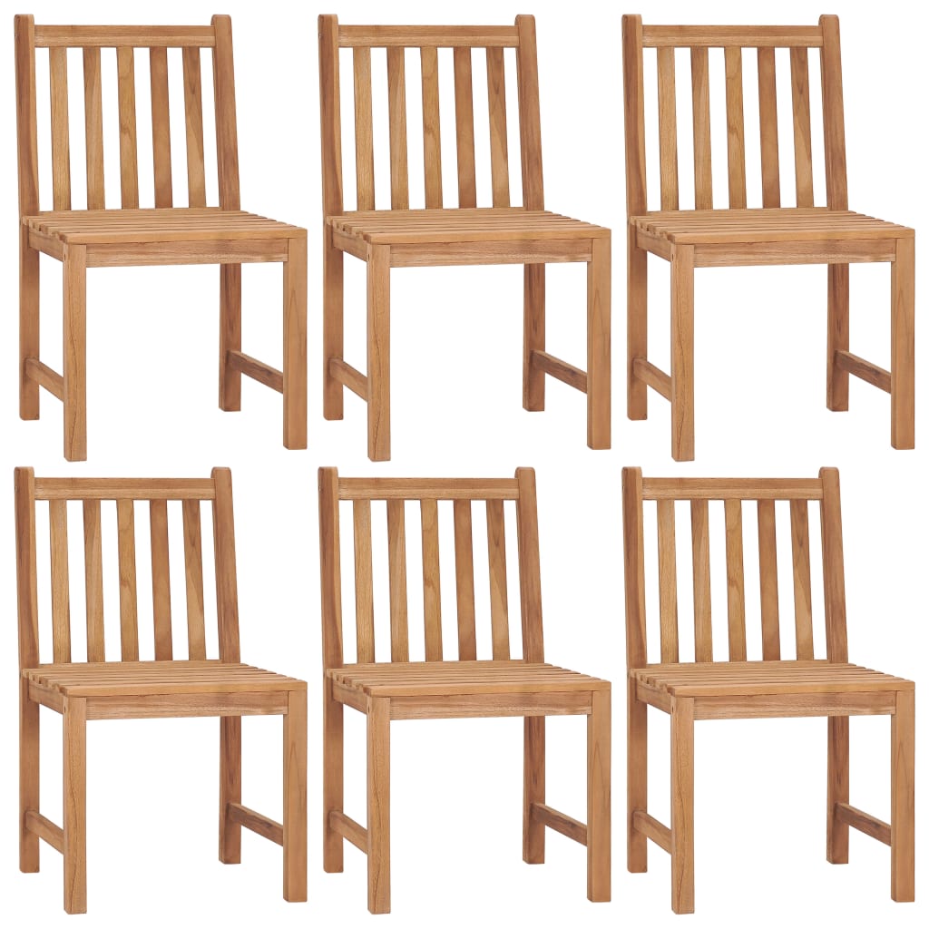 6 db tömör tíkfa kerti szék párnákkal 
