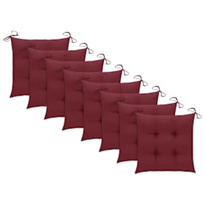 Zahradní židle 8 ks s poduškami masivní teak - obrázek 6