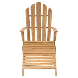 Zahradní židle Adirondack s podnožkami 2 ks masivní teak - obrázek 3