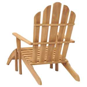 Zahradní židle Adirondack s podnožkami 2 ks masivní teak - obrázek 5