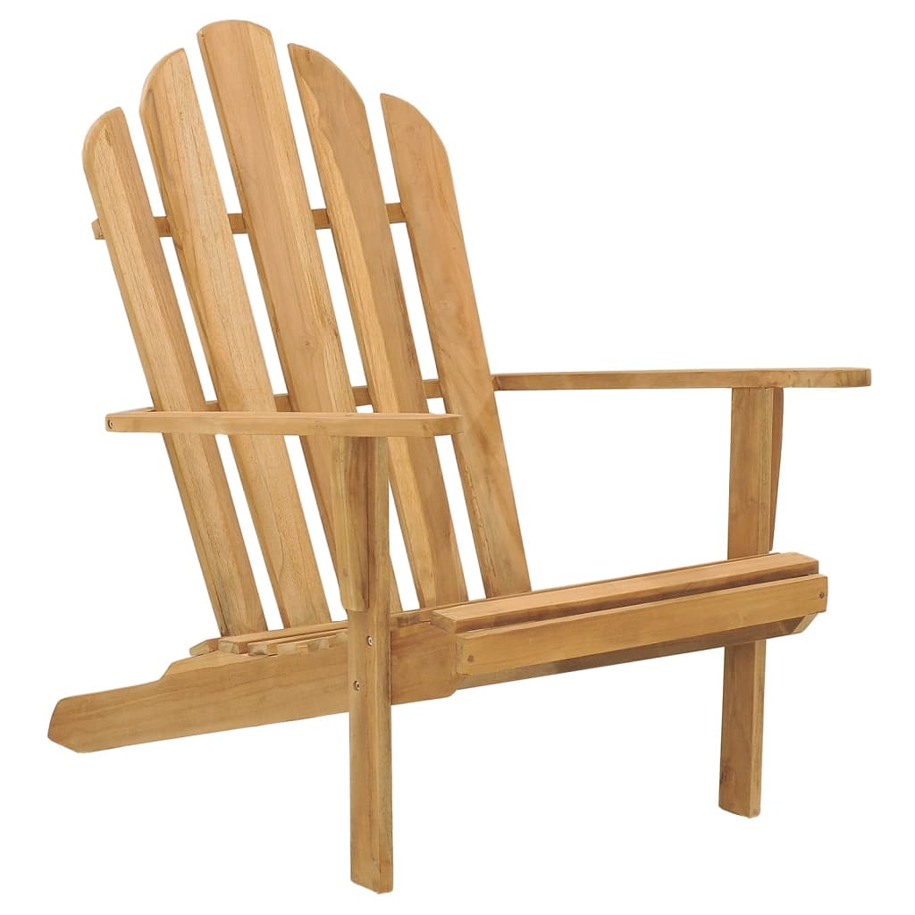 vidaXL Adirondack Chairs 2 pcs Solid Wood Teak
