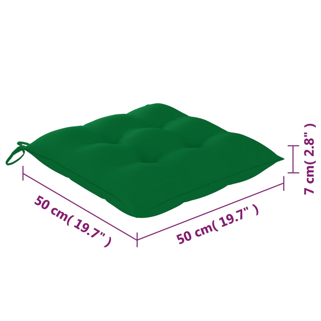 Tuinstoelen stapelbaar 4 st met kussens massief teakhout image 13