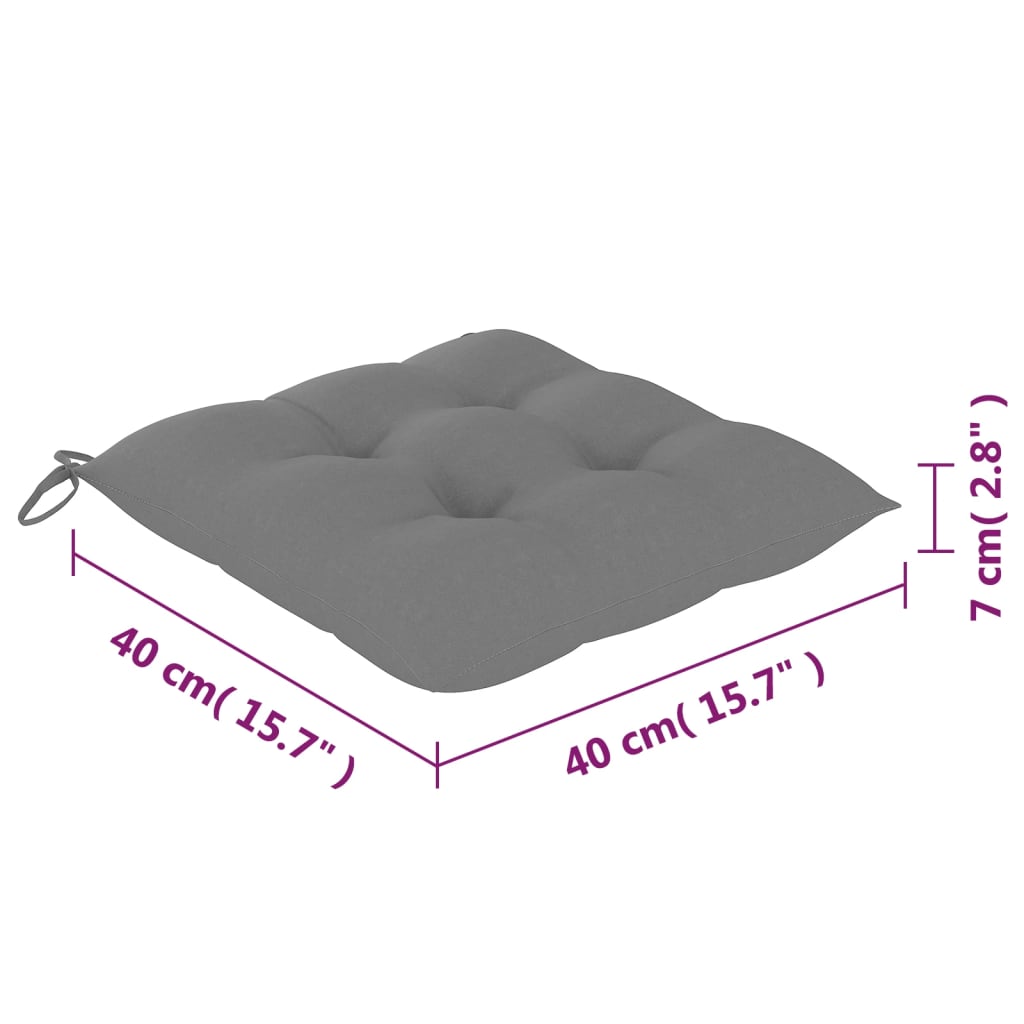 Tuinstoelen stapelbaar 4 st met kussens massief teakhout image 15