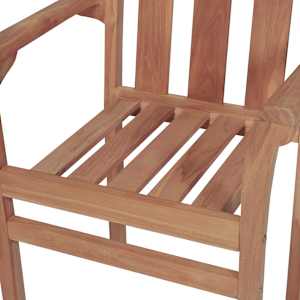 Stohovatelné zahradní židle s poduškami 6 ks masivní teak - obrázek 6