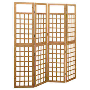 vidaXL 4 paneeliga sirm/ronitaimede alus, kuusepuit, 161 x 180 cm