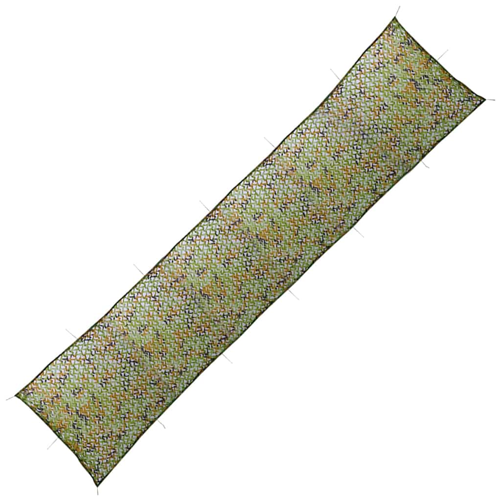 vidaXL camouflagenet med opbevaringstaske 1,5x8 m grøn
