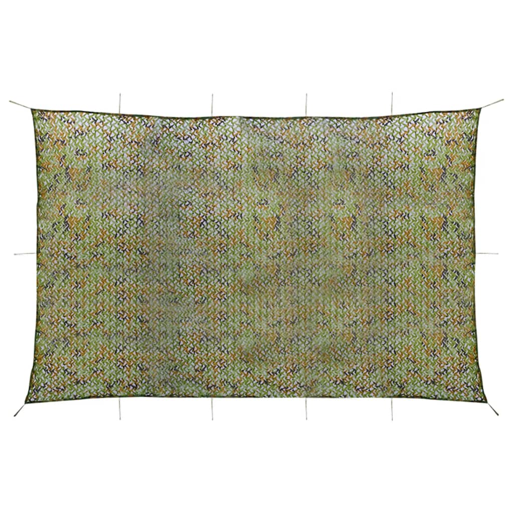 vidaXL Plasă de camuflaj cu geantă de depozitare, verde, 6×7 m vidaXL