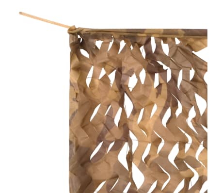 vidaXL Kamuflasjenett med oppbevaringspose 3x8 m beige