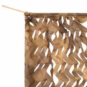 vidaXL Filet de camouflage avec sac de rangement 5x7 m Beige