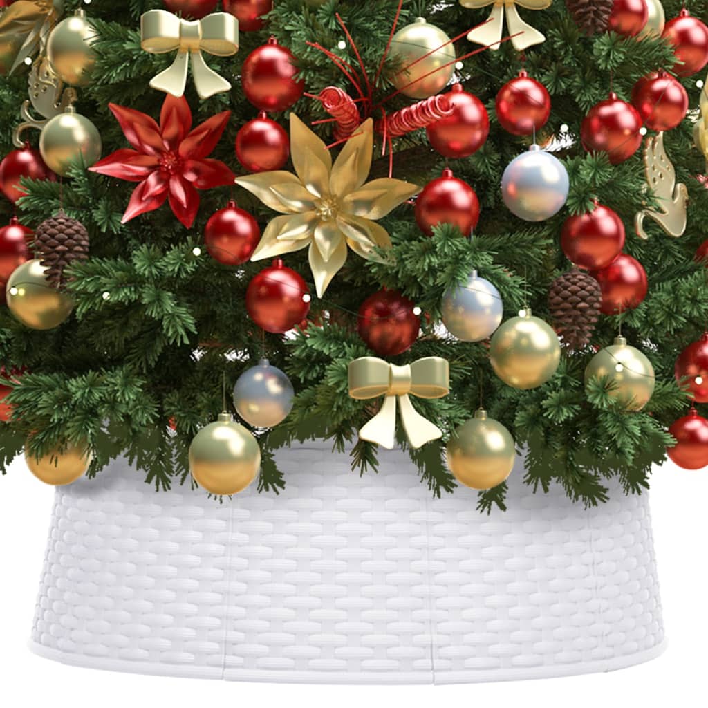 Petrashop  Podložka pod vánoční stromek bílá Ø 65 x 19,5 cm
