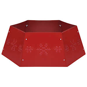 Podložka pod vánoční stromek červená Ø 68 x 25 cm - obrázek 2