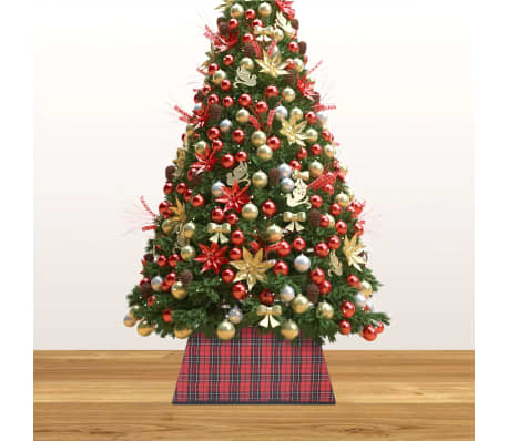 Gonna per albero di Natale stampata con motivo lecca-lecca, 101 cm, decorazione natalizia a scacchi per albero di Natale per feste e casa