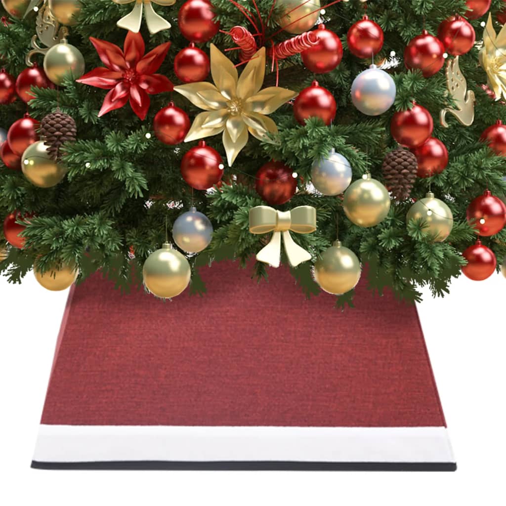 Petrashop  Podložka pod vánoční stromek červená a bílá  48 x 48 x 25 cm