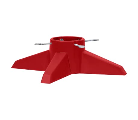 vidaXL Kerstboomstandaard 55,5x55,5x15 cm rood