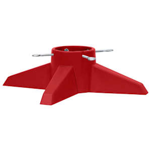 vidaXL Kerstboomstandaard 55,5x55,5x15 cm rood