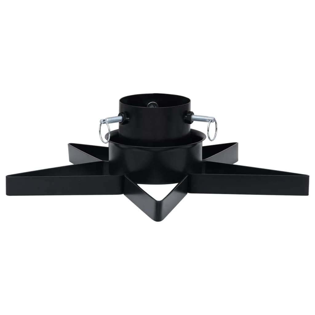 vidaXL Stojan na vánoční stromek černý 47 x 47 x 13,5 cm