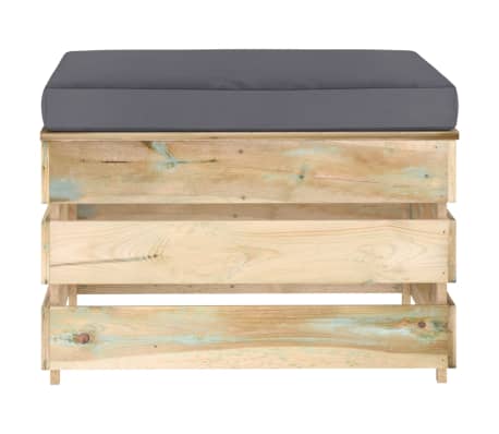 vidaXL z&ouml;ld impregn&aacute;lt fa elemes zs&aacute;moly p&aacute;rn&aacute;val