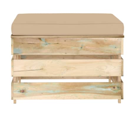 vidaXL z&ouml;ld impregn&aacute;lt fa elemes zs&aacute;moly p&aacute;rn&aacute;val