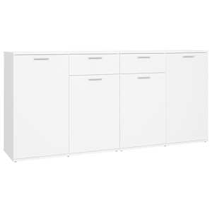 vidaXL puhvetkapp, valge, 160 x 36 x 75 cm, tehispuit