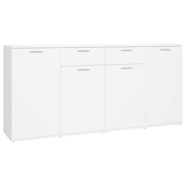 vidaXL puhvetkapp, valge, 160 x 36 x 75 cm, tehispuit