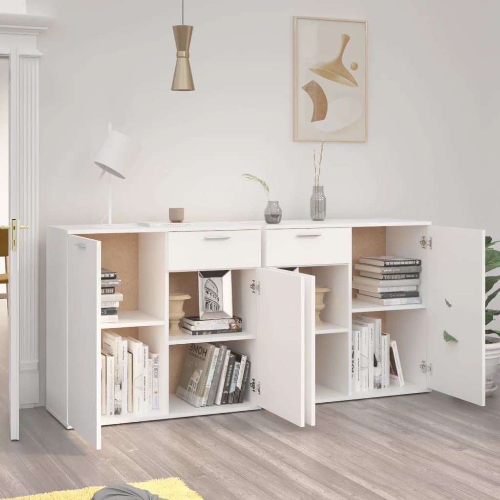

vidaXL Dressoir 160x36x75 cm spaanplaat wit